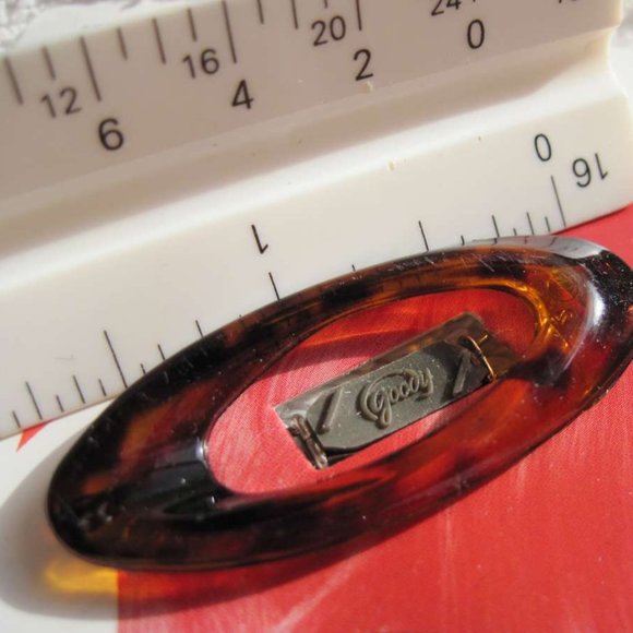 2 Black Plastic Oval Goody Stay Put Slide Proof Hold Hair Barrettes Secure Tight - Picture 8 of 11